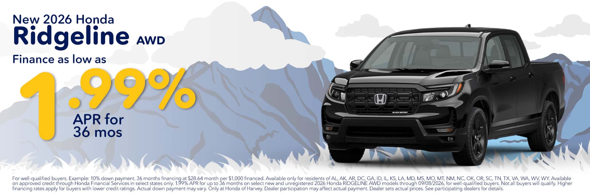 honda of harvey ridgeline 2026