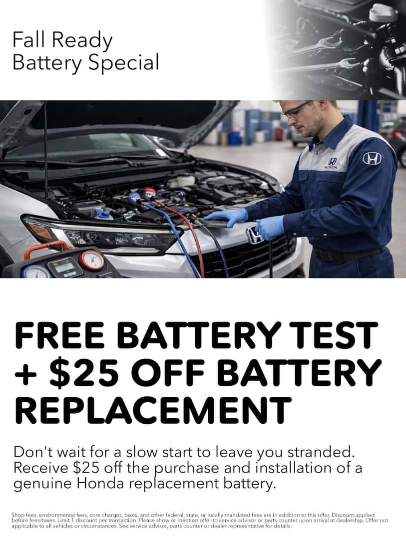 Honda of Harvey Service and Parts Specials