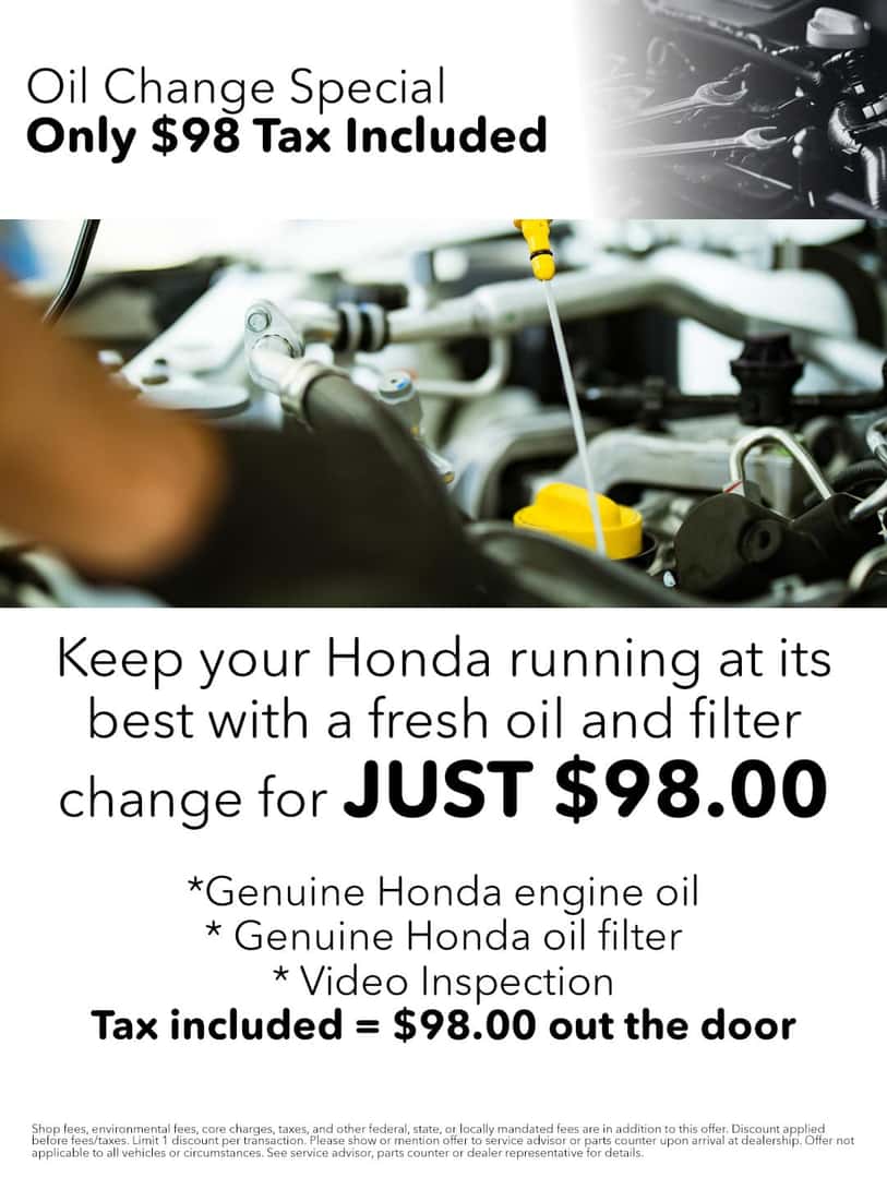Honda of Harvey Service and Parts Specials