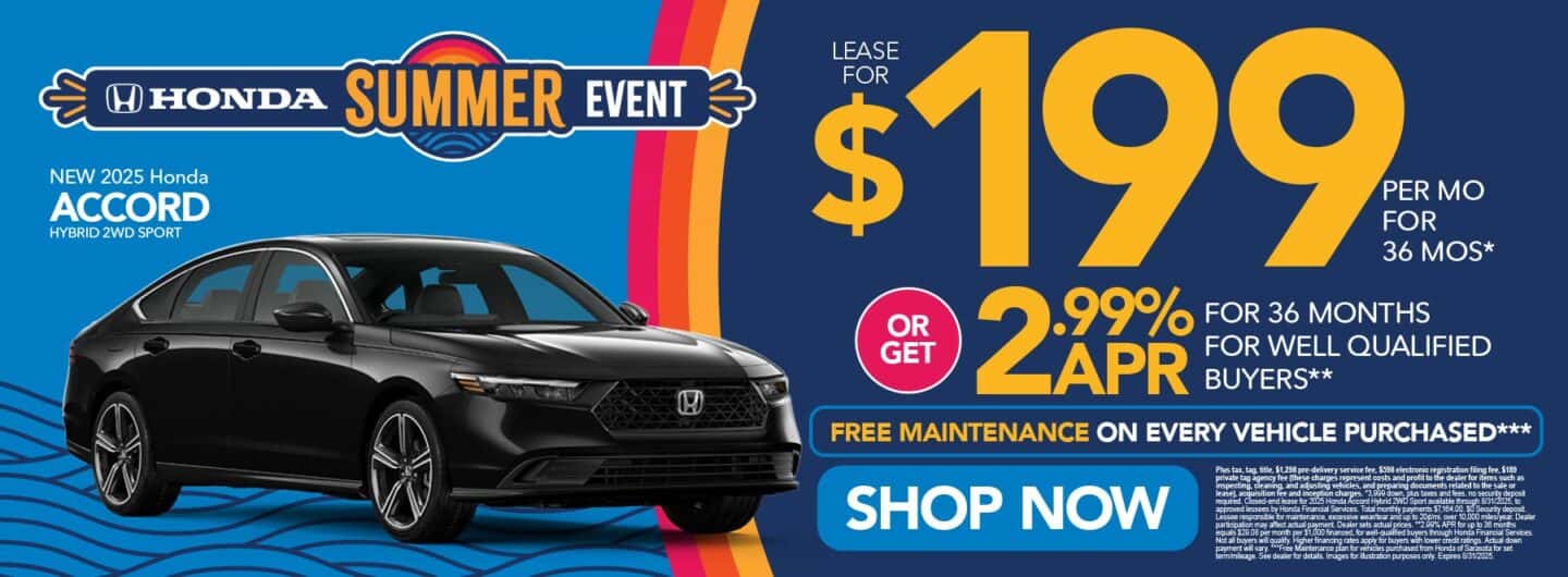 New 2025 Honda Accord Hybrid 2WD SPORT "Lease for $199/mo for 36 months* or Get 2.99% APR For 36 Months for Well Qualified Buyers** Free Maintenance on Every Vehicle Purchased***"