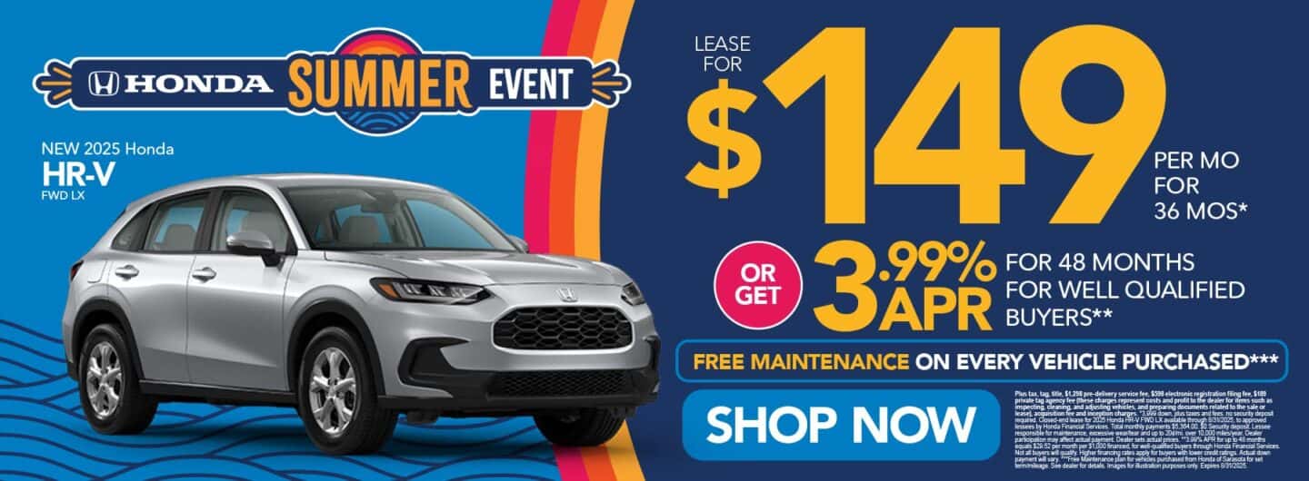 New 2025 Honda HR-V FWD LX "Lease for $149/mo for 36 months* or Get 3.99% APR For 48 Months for Well Qualified Buyers** Free Maintenance on Every Vehicle Purchased***"