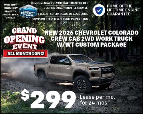 2026 CHEVROLET COLORADO OPENING CREW CAB 2WD WORKTRUCK