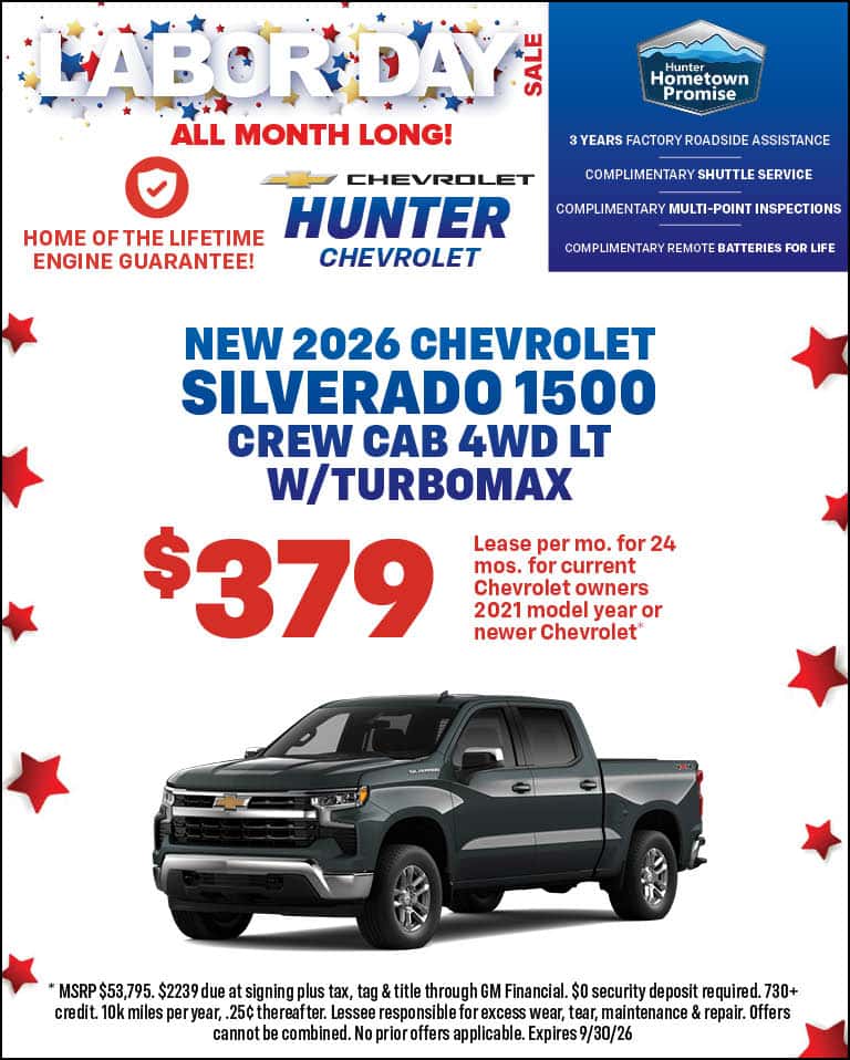 Lease $379 2026 Silverado 1500