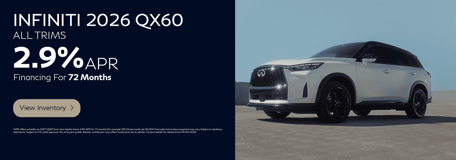 2026 QX60 APR