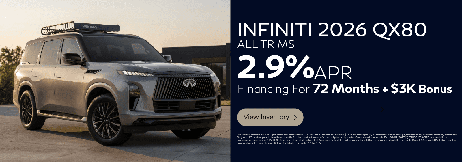 QX80 APR