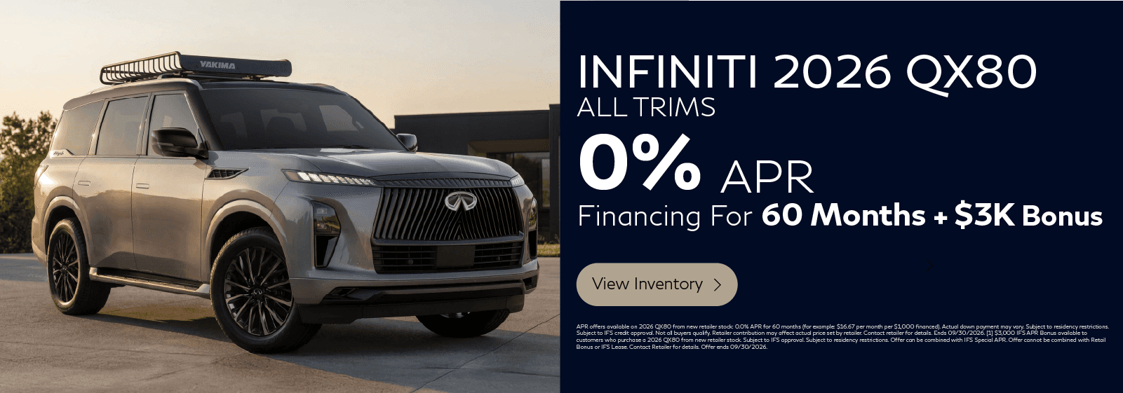2026 QX80 APR