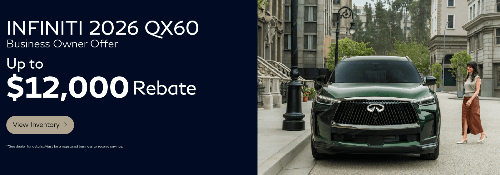 2026 QX60 Rebate