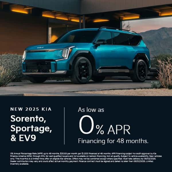 New 2025 Sorento, Sportage, & EV9