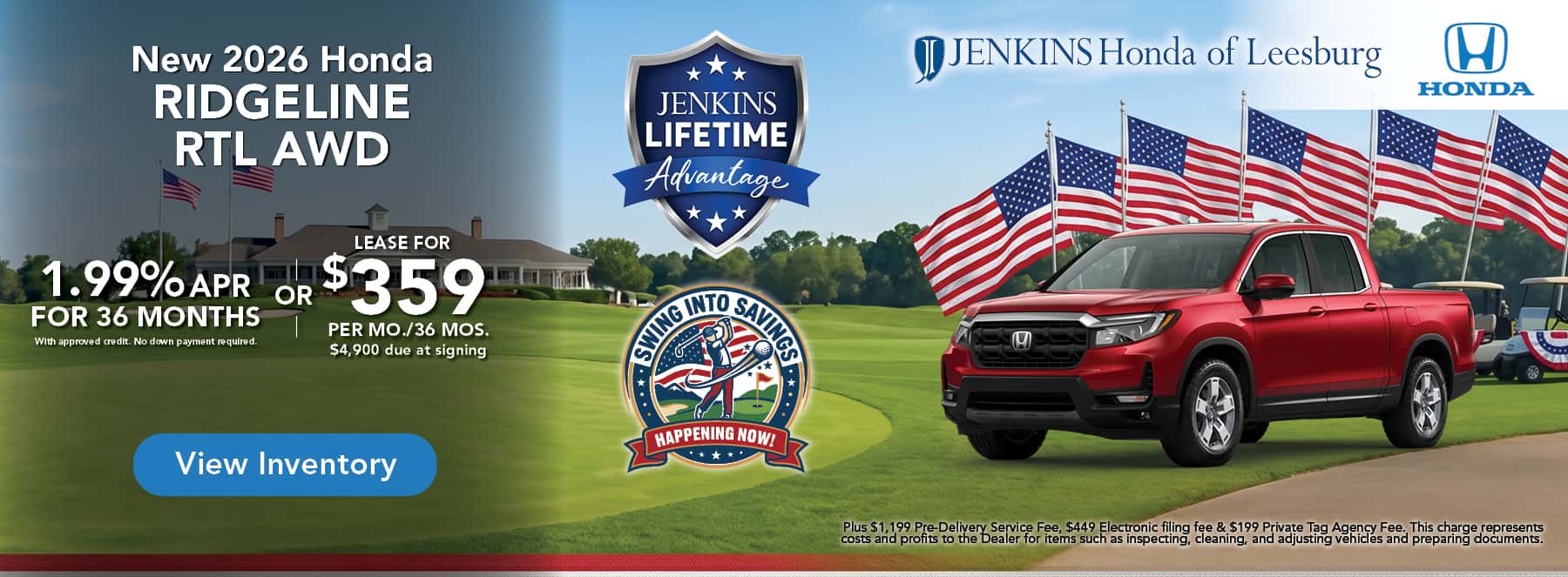 New 2026 Honda Ridgeline RTL AWD