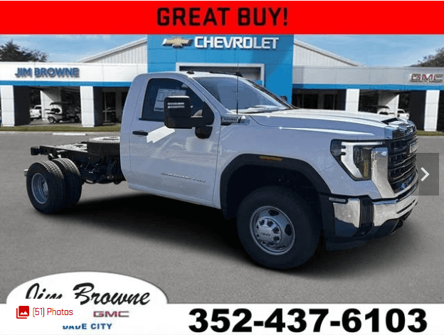 2026 GMC SIERRA 3500 HD CHASSIS CAB PRO REGULAR CAB C630070