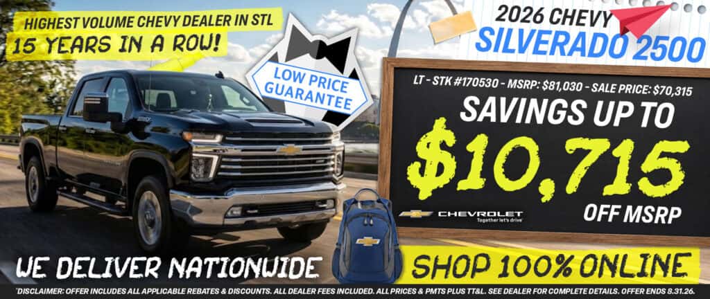 2026 Chevy Silverado 2500 - Savings up to $10,715 off MSRP