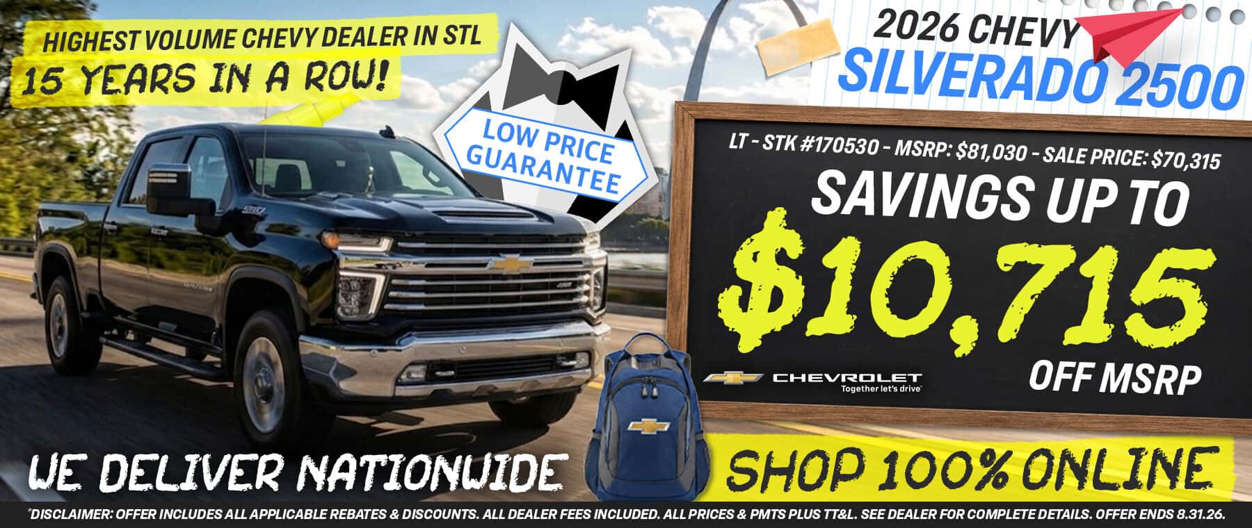 2026 Chevy Silverado 2500 - Savings up to $10,715 off MSRP