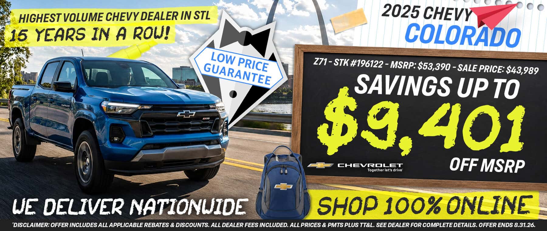 2025 Chevy Colorado - Savings up to $9,401 Off MSRP