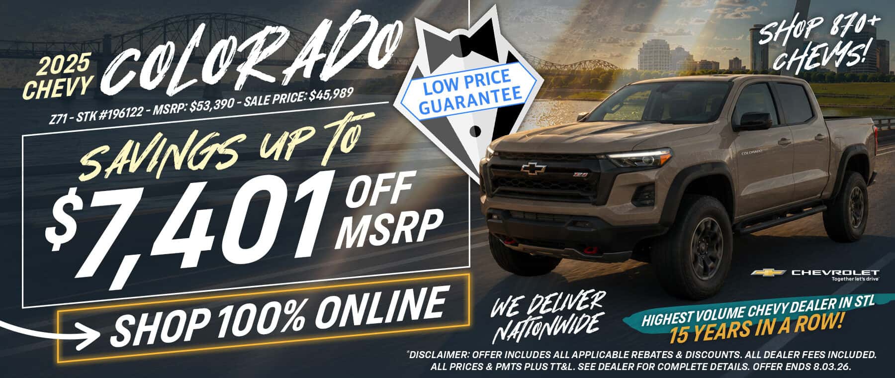 2025 Chevy Colorado Savings