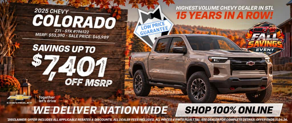 2025 Chevy Colorado - Savings Up To $7,401 Off MSRP