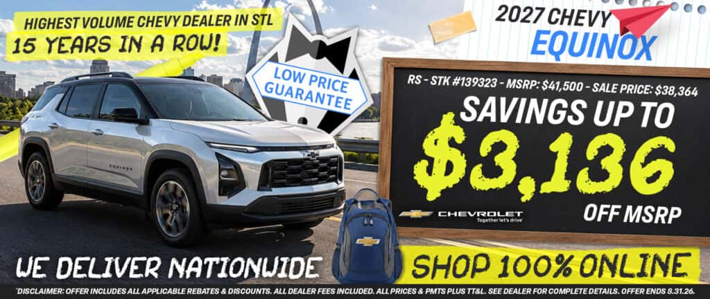 2027 Chevy Equinox - Savings up to $3,136 off MSRP