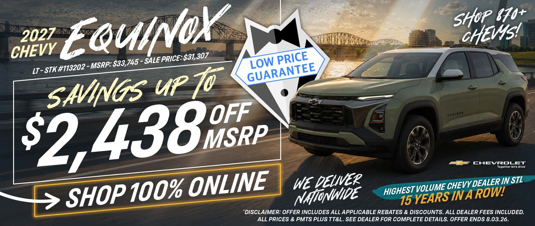 2027 Chevy Equinox Savings - July 2026
