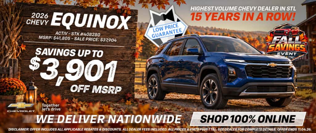 2026 Chevy Equinox - Savings up to $3,901 off MSRP