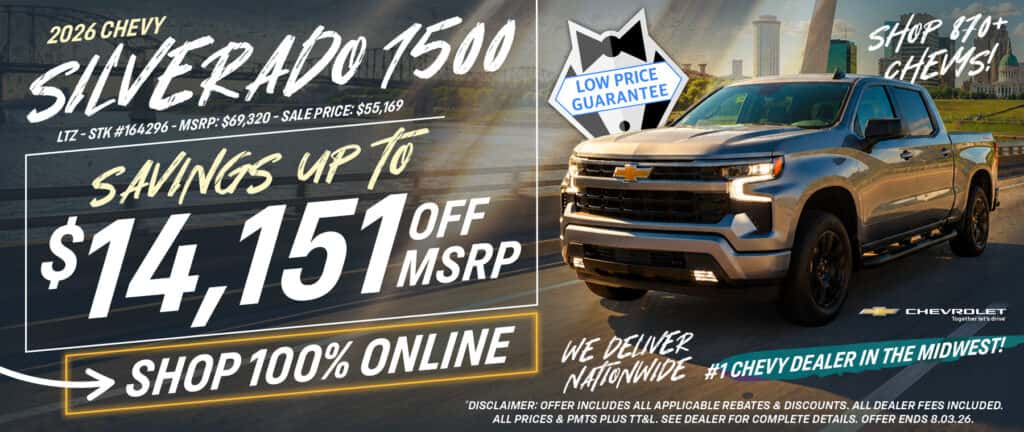 2026 Chevy Silverado 1500 - Savings Up To $14,151 Off MSRP