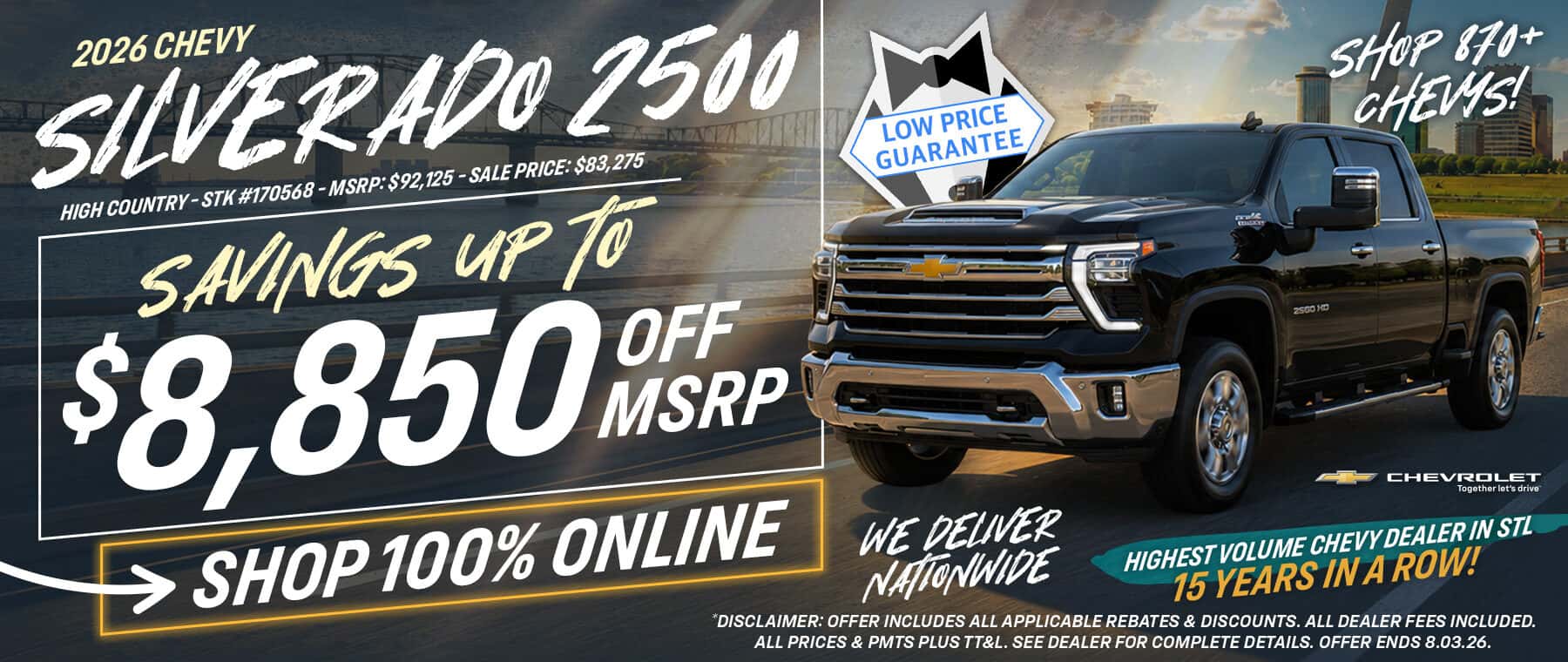 2026 Chevy Silverado 2500 Savings - JUL26