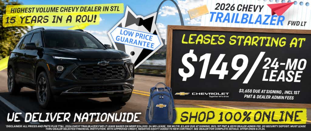 2026 Chevy Trailblazer FWD LT - Leases Starting At $149/mo for 24 MOs