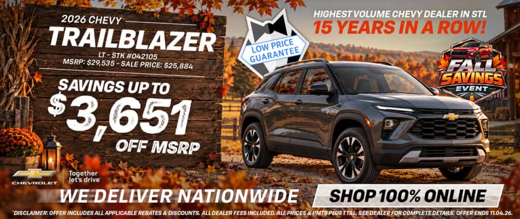2026 Chevy Trailblazer - Savings Up To $3,651 Off MSRP