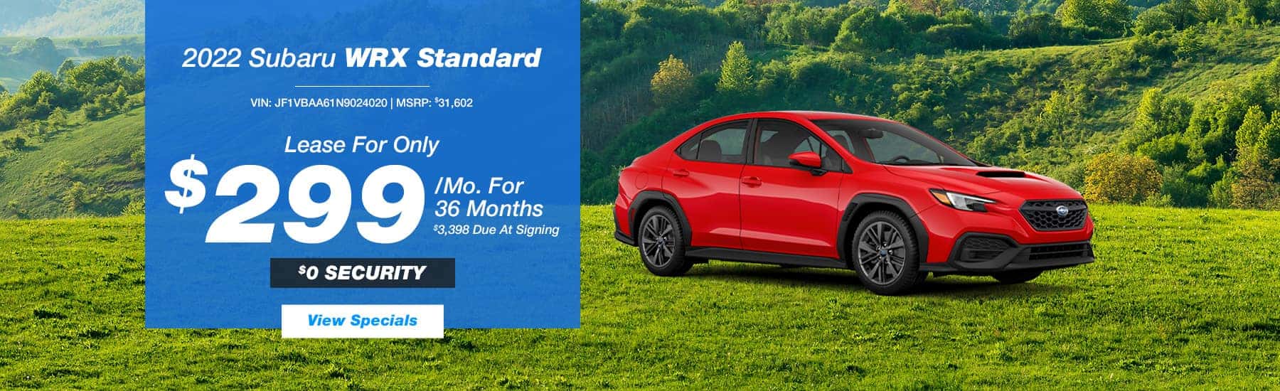2022 Subaru WRX Lease