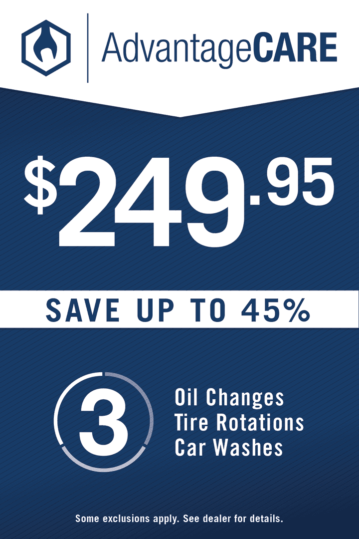 AdvantageCare $249.95 Save Up To 45% 3 Oil Changes, Tire Rotations, Car Washes Diesel $239.95