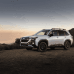 2026 Subaru Forester SUV outdoors on a dirt road