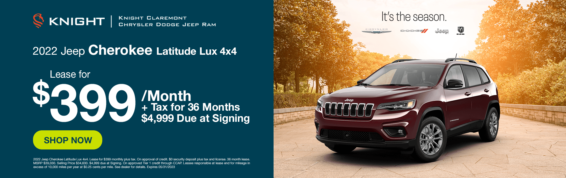 2022 Jeep Cherokee 4X4