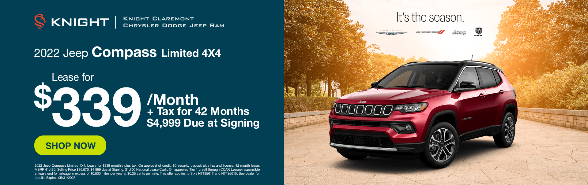 2022 Jeep Compass Limited 4X4