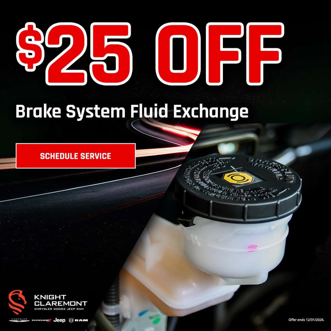 $25 Off Brake System Fluid Exchange