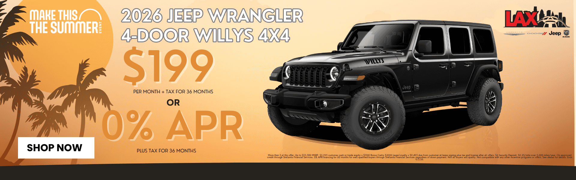 2026 WRANGLER 4-DOOR WILLYS 4X4
