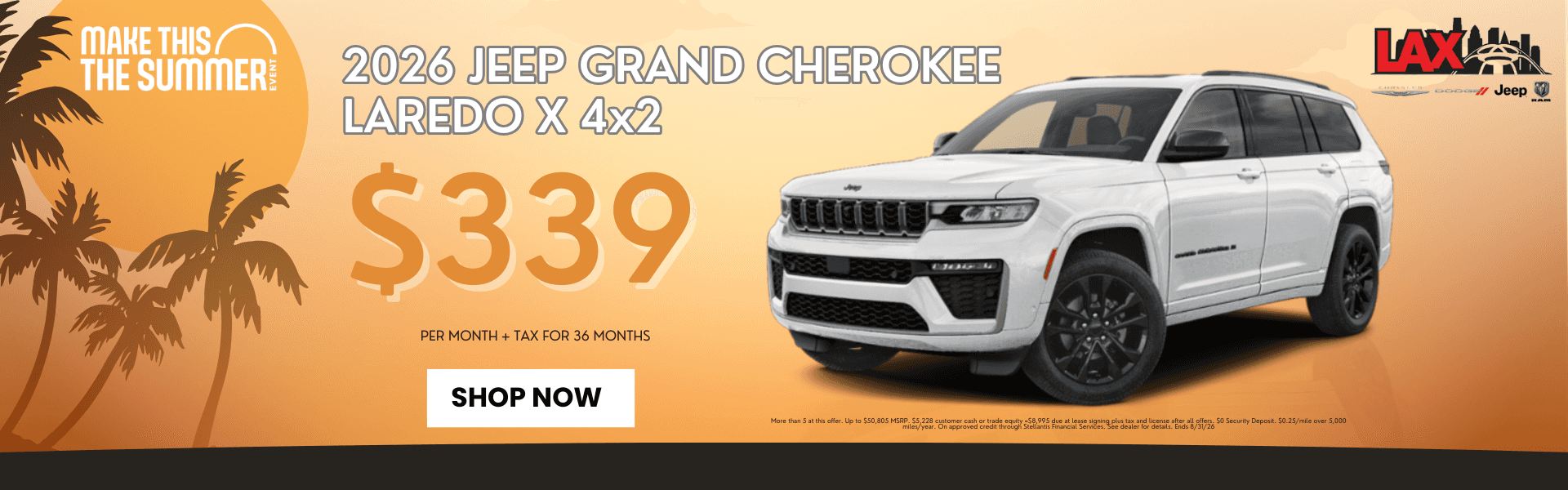 2026 JEEP GRAND CHEROKEE LAREDO X 4X2