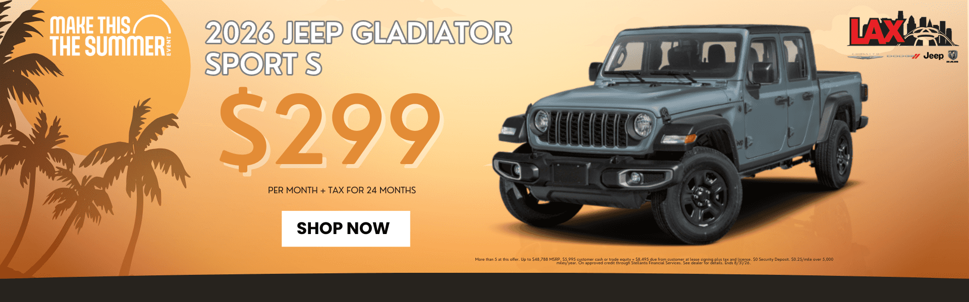 2026 JEEP GLADIATOR SPORT S