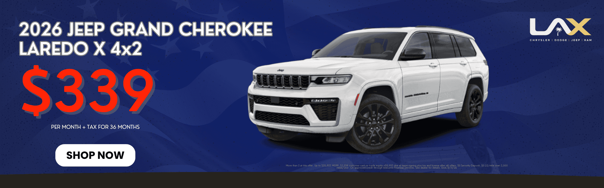 2026 JEEP GRAND CHEROKEE LAREDO X 4X2