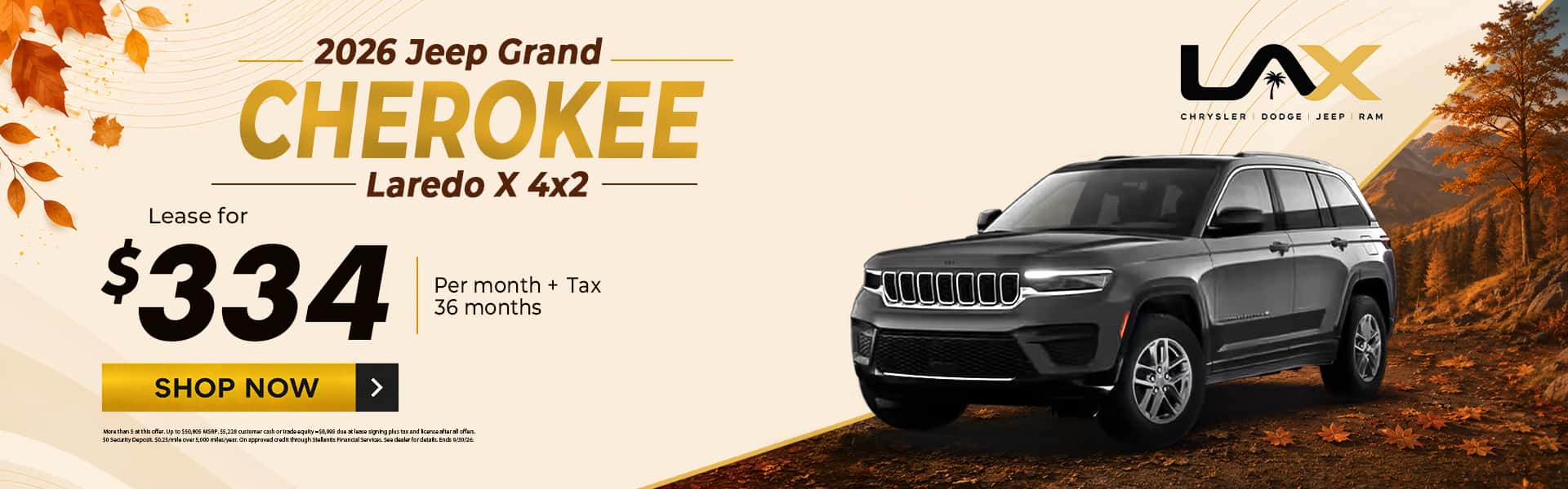 2026 JEEP GRAND CHEROKEE LAREDO X 4X2