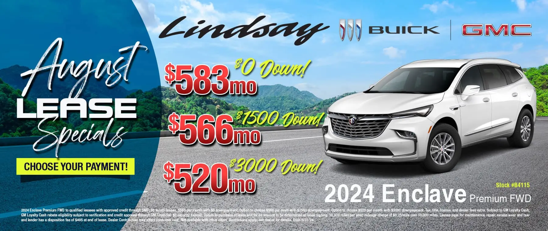 Lease Specials Lindsay Buick GMC Columbus, OH