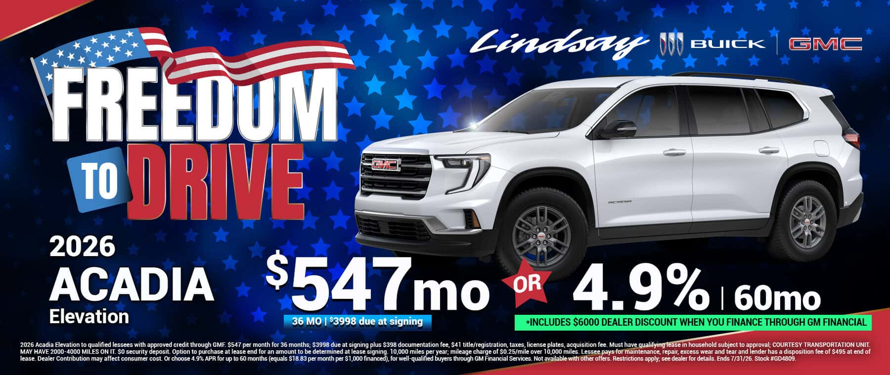 Acadia $547