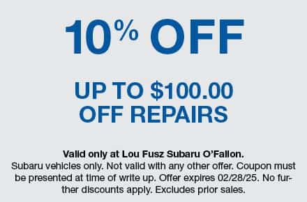 10% Off up to $100 off repairs
