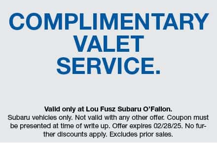 complimentary valet service