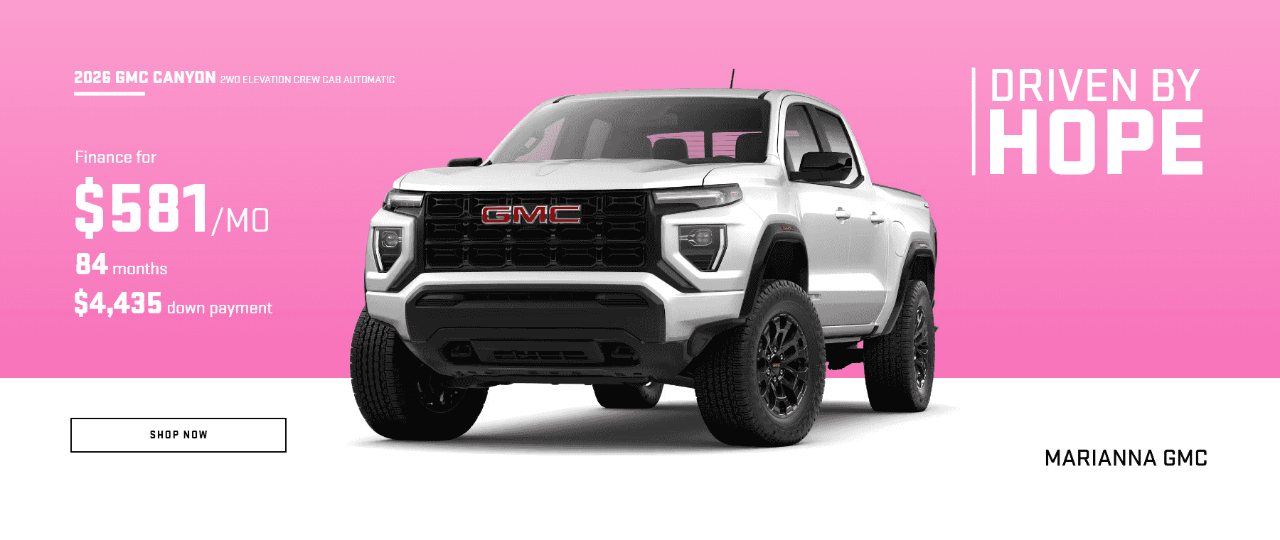 Driven by Hope Offers - October 2026