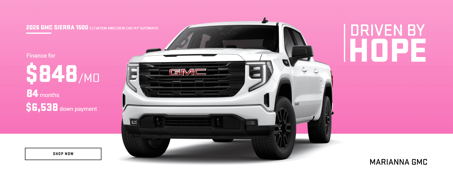 Driven by Hope Offers - October 2026
