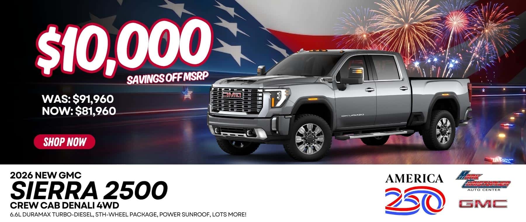 2026 NEW GMC Sierra 2500 Crew Cab Denali 4WD