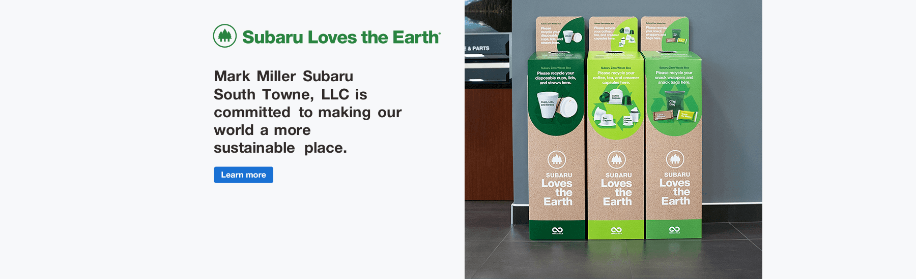 Mark Miller Subaru South Towne Loves the Earth