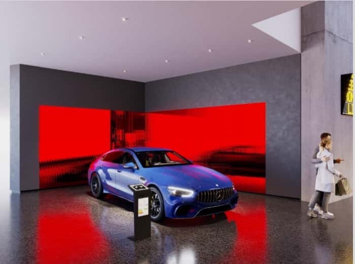 Mercedes-AMG vehicle on display in the Columbus North showroom