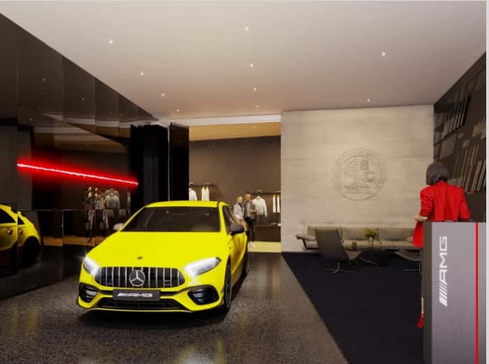 AMG performance vehicle displayed in the Mercedes-Benz of Columbus North showroom