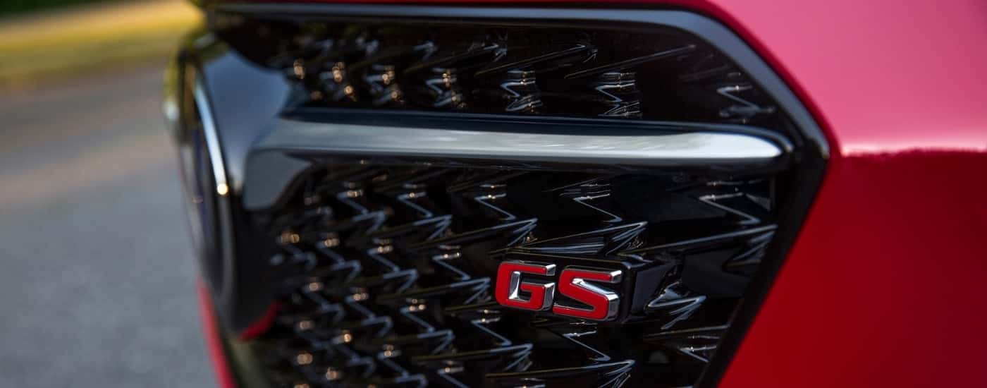 Grille on a red 2018 Buick Regal GS
