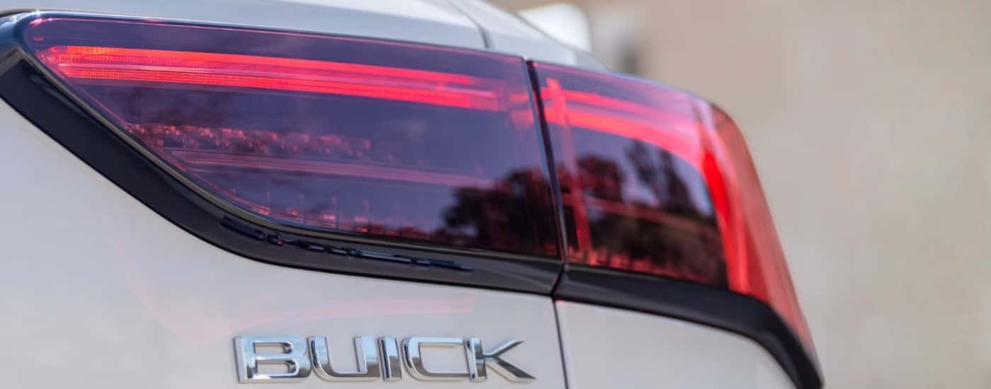 Passenger side taillight on a white 2024 Buick Envision