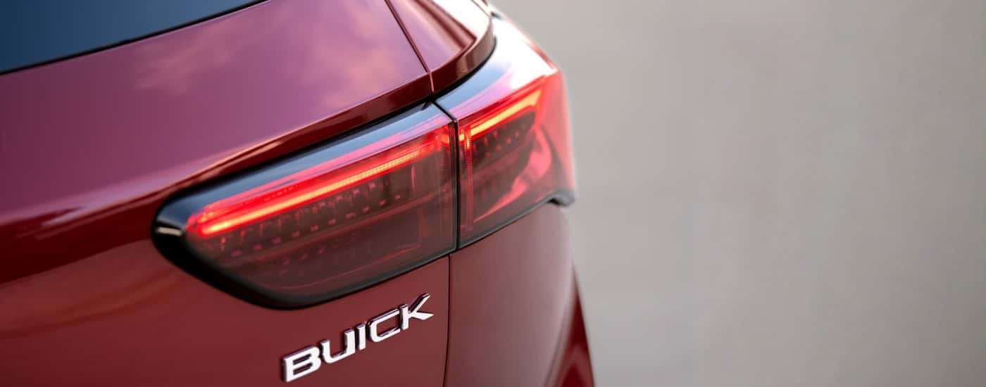 Taillight on a red 2024 Buick Envision